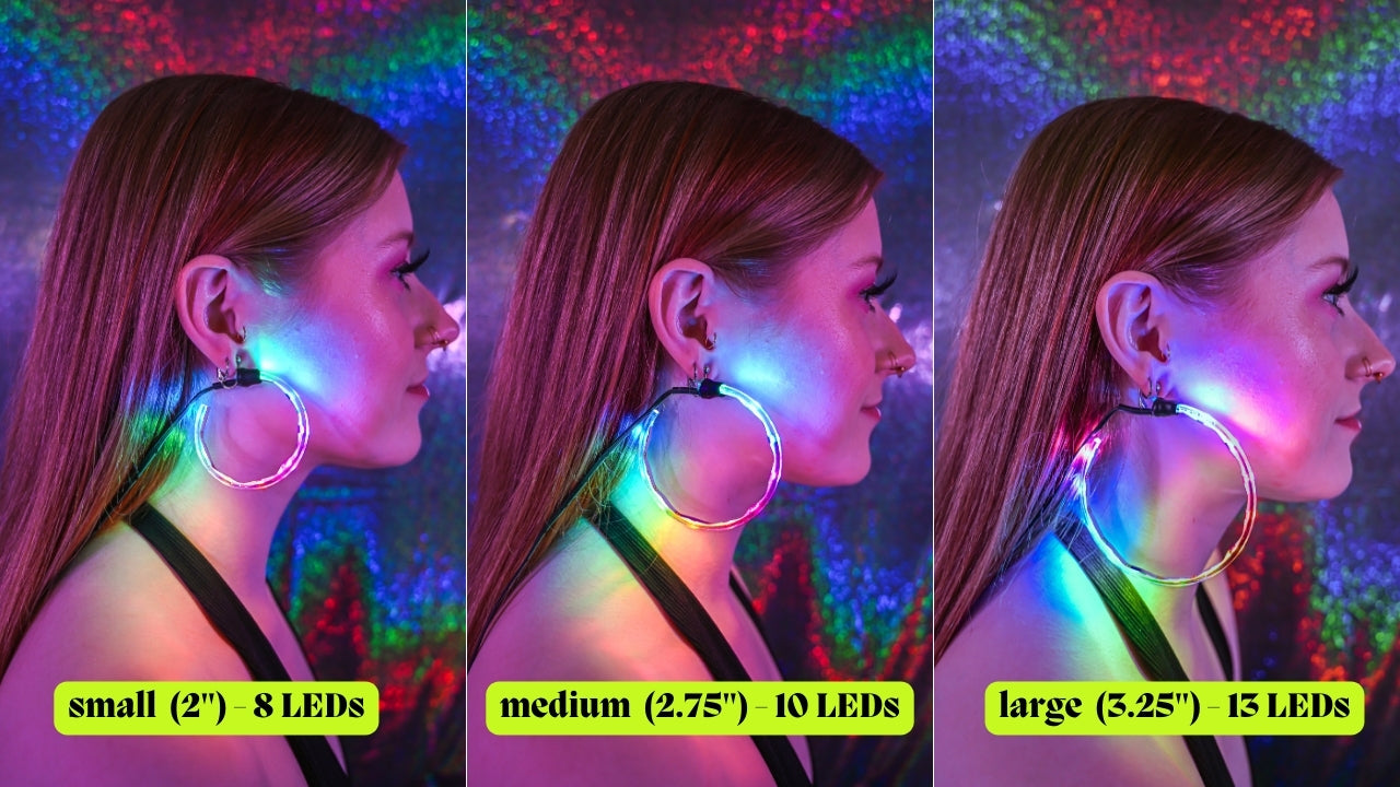 LED Choker Necklace with Battery Pack