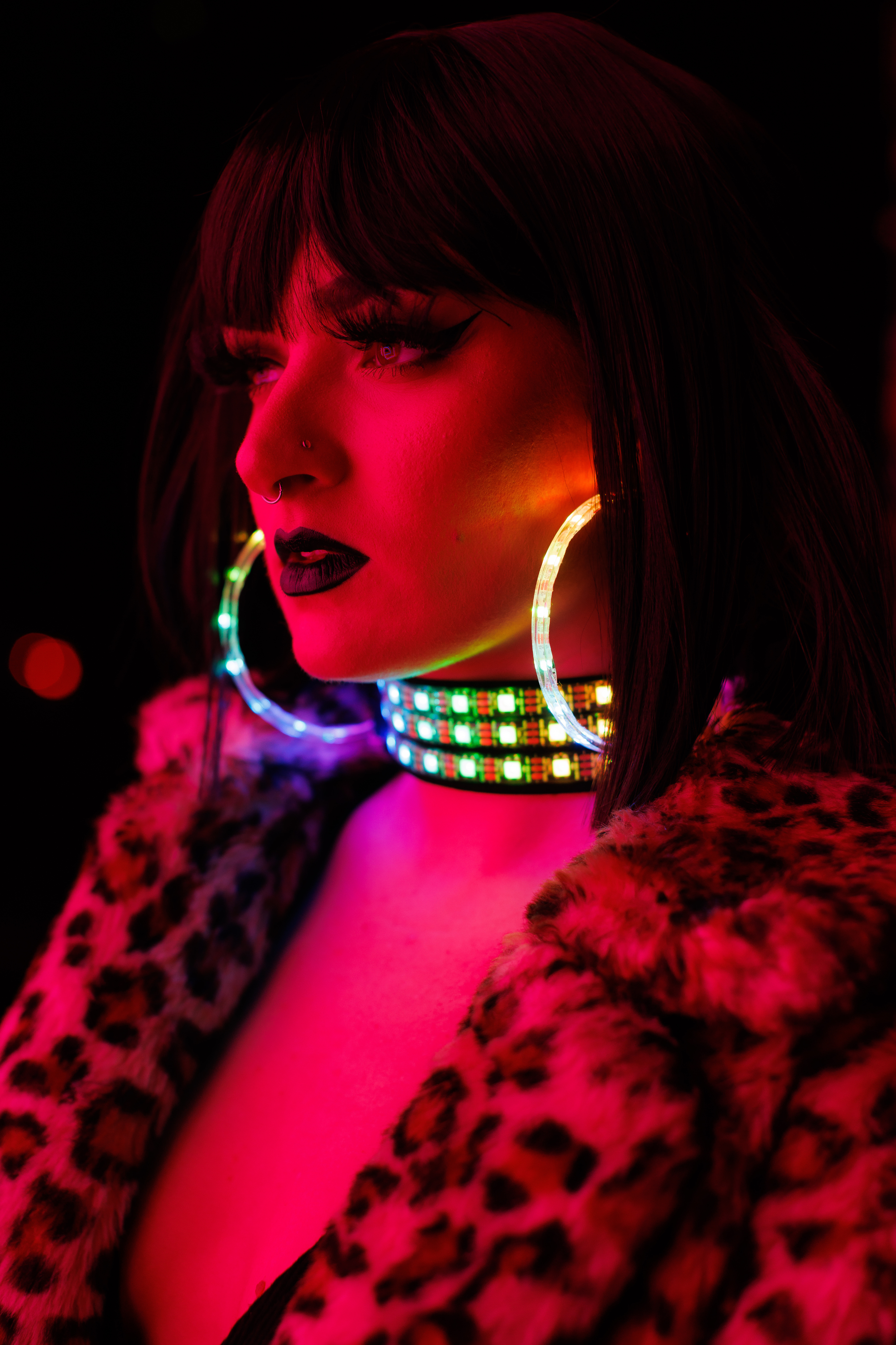 LED Clip-on Hoop Earrings