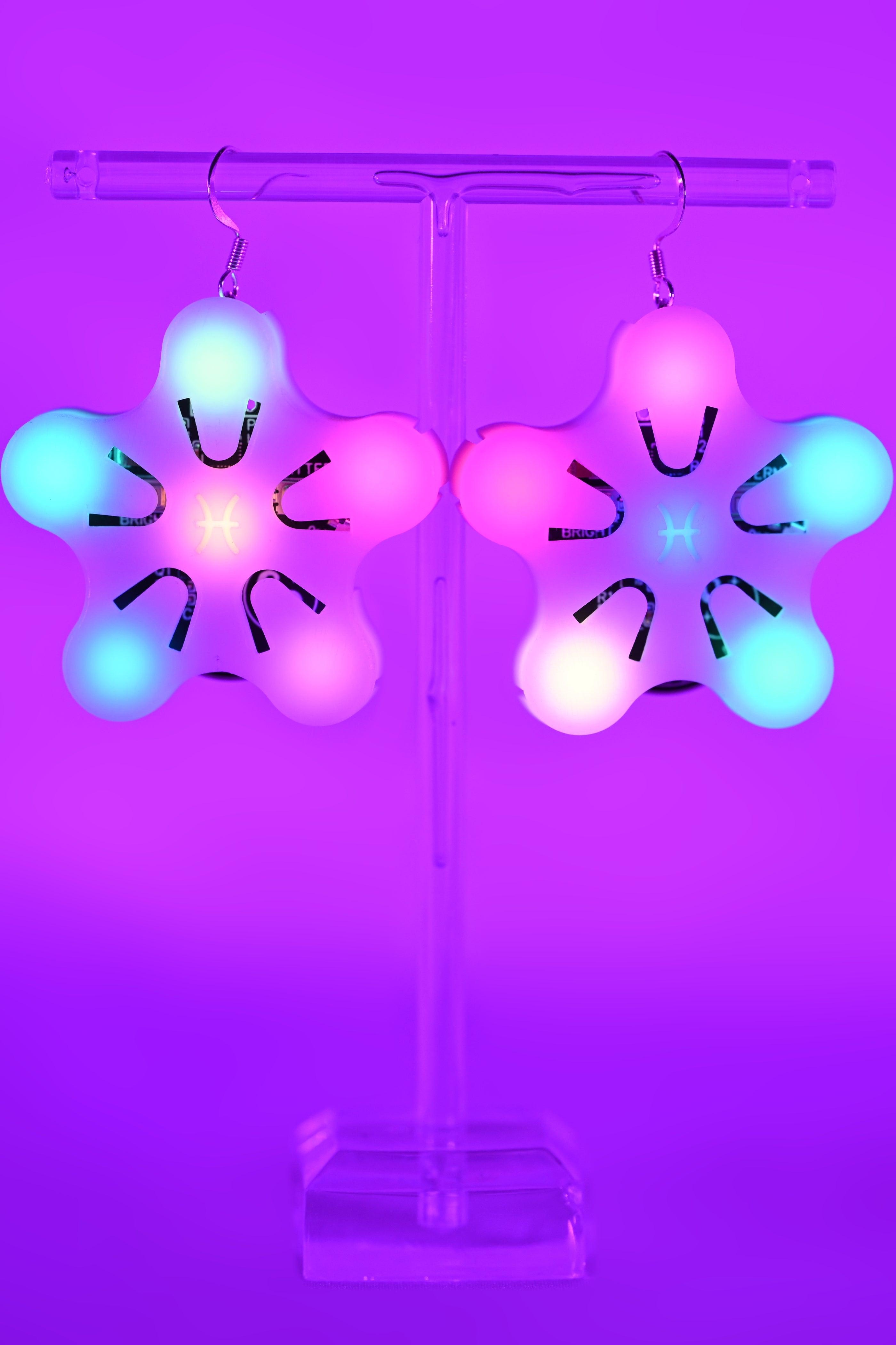 Constellation Earrings ☆ (Small Sound Reactive LED Earrings for festivals and raves)